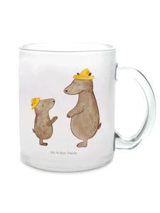 Прозрачная кружка с медведем и шляпой, ничего не скажешь Mr. & Mrs. Panda