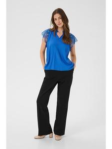 Блузка с короткими рукавами CRNola прямого кроя в цвете Galaxy Blue Cream