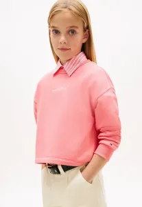 Толстовка свободного кроя из махровой ткани с блестящим логотипом Tommy Hilfiger, Tropical Blush