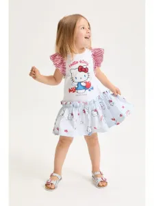 Платье-Футболка hello kitty для свободного времени Monnalisa, Bianco