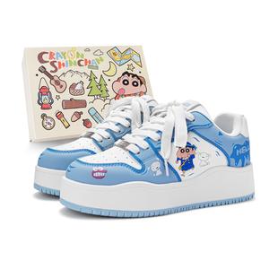 Низкие кроссовки для скейтбординга унисекс Crayon Shinchan, Blue