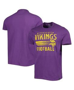 Мужская фиолетовая футболка Minnesota Vikings Wordmark Rider Franklin '47 Brand, фиолетовый
