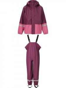 Zigzag 2 предмета. Дождевой костюм "Симба" фиолетово-розового цвета