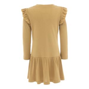 Желтое платье Biscotti с рюшами в стиле Modal BANBLU