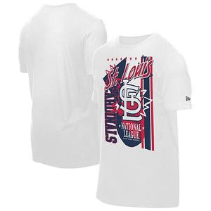 Мужская белая футболка st louis cardinals big graphic domestic New Era