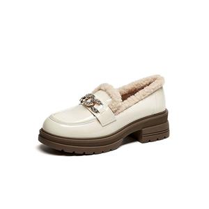 Лоферы женские DAPHNE, Black (Fleece-Lined)