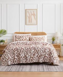 Комплект постельного белья Khari Oversized из 3 предметов, размер King/California King Southshore Fine Linens, Rust