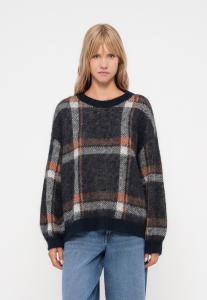 Джемпер ONLY ONLMARION LIFE O NECK , Night Sky/Cloud Dancer/Amber Brown/Dark Blue