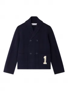 Двубортный кардиган Bonpoint, синий