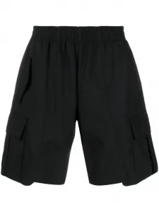 Шорты карго с эластичным поясом STYLAND, черный