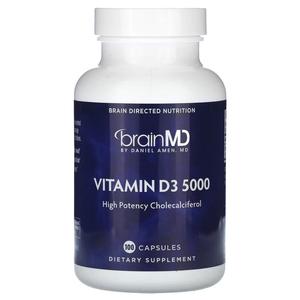 Витамин D3 5000 BrainMD, 100 капсул