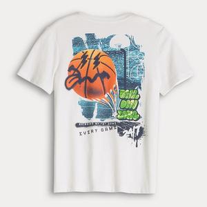 Мальчиковая футболка с принтом Tek Gear, Bball Graffiti White