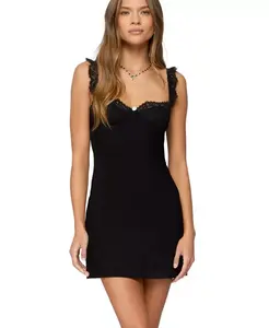 Женское мини-платье Rosine Lacey с чашечками из сетки Edikted, черный