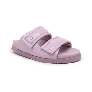 Кожаные тапочки Patrizia Pepe, лавандовый