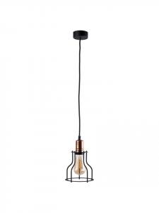 Подвесной светильник Ø 15 x (В)150 см черного цвета Licht-Erlebnisse