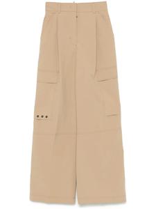 Брюки со складками Moncler Grenoble, нейтральный