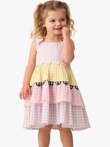 Детское хлопчатобумажное платье bianka Angel & Rocket, разноцветный