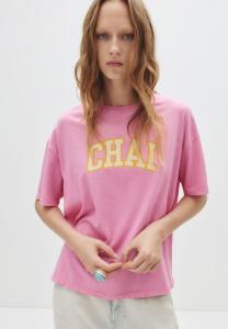 Футболка PULL&BEAR CHAI, Pink