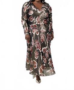 Платье Anikka с рукавами-фонариками в черном цвете Tanya Taylor