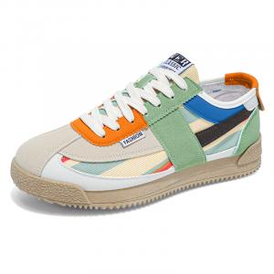 Износостойкие и легкие низкие повседневные туфли для мужчин JETRAM, White Blue