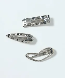 Заколка для волос из 3 частей Jeanasis, цвет Silver(12)