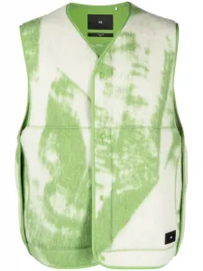 Фетровый жилет с графичным принтом Y-3, белый