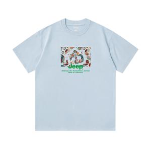 Футболка Unisex Crew Neck Moderate Jeep, sky синий