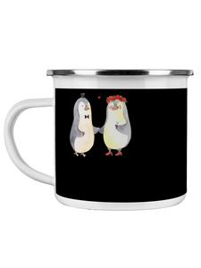 Кофейная кружка для свадебного торжества с надписью черного цвета Mr. & Mrs. Panda