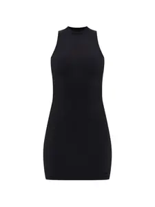 Мини-платье с борцовской спинкой Vetements, черный