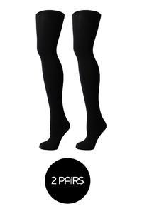 2 упаковки непрозрачных колготок с трехмерным блеском плотностью 120 ден Pretty Polly, черный