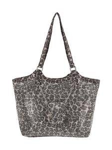 Faina Женская сумка-тоут коричневого и черного цвета с изображением Льва