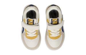 Низкие детские скейтбординговые кроссовки бело-коричневые LINING YOUNG Лебединая Белая/Кремово-Коричневая/Лисья Коричневая