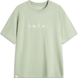 Мужская футболка LiNing Sports Trend Series, цвет «пустынный зеленый»