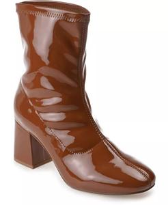 Женские ботильоны на каблуке Reice Block Heel Journee Collection, коричневый