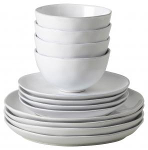 Набор посуды Белая LIVIA, 12 предметов, на 4 персоны Costa Nova, белый