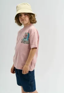 Футболка с принтом The New, Silver Pink