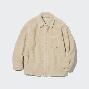 Ветрозащитная флисовая куртка-рубашка Uniqlo, 31 бежевый