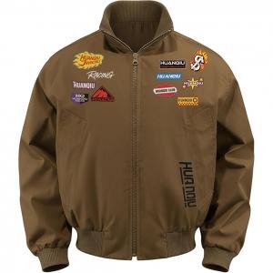 Куртка Unisex Stand Collar Thickened HUANQIU, coffee