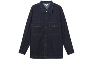 UNIQLO Джинсовая куртка унисекс темно-синего цвета, Navy Blue