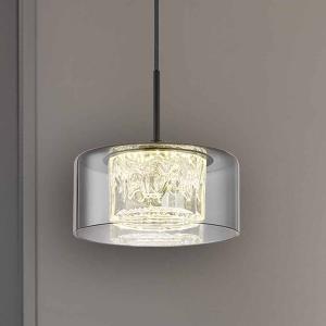 Светодиодный подвесной светильник Globo Lighting Fogsy, копченое стекло / железо - количество языков пламени: 1