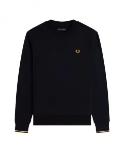 Свитер с круглым вырезом Fred Perry, синий
