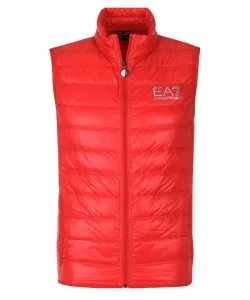 Пуховик без рукавов Regular fit Ea7, красный