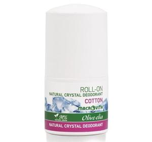 Шариковый дезодорант MACROVITA OLIVE-ELIA с натуральными кристаллами ХЛОПКА