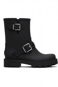 Байкерские резиновые сапоги Jimmy Choo, черный