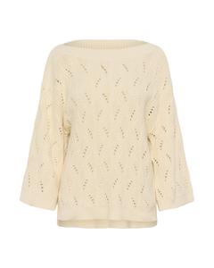SOAKED IN LUXURY Свитер 'SLRava Nanna' из шерсти белый