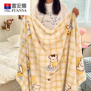 Fuanna Плед 150х200 см, двусторонний велюр, цвет Yunjian Mengxiong-Mi