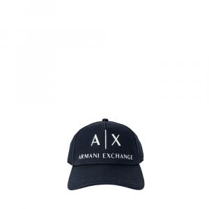 Синие хлопковые шапка и кепка Armani Exchange