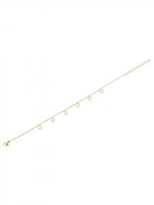 Adeliás Женский браслет на лодыжку - из нержавеющей стали с золотым покрытием