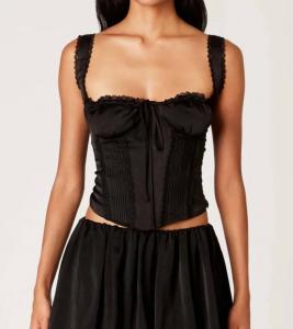 Аверри корсет в черном цвете NIA