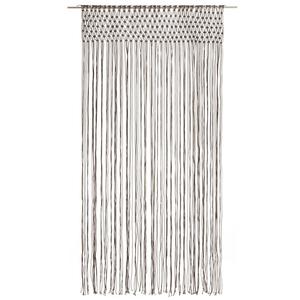VidaXL Штора макраме Серо-коричневый 140x240 см Хлопок